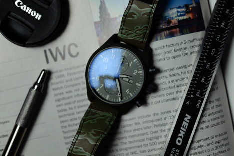 IWC IW389106 Pilot’s Watch Chronograph TOP GUN Edition “Woodland” Form, Fit, and Function