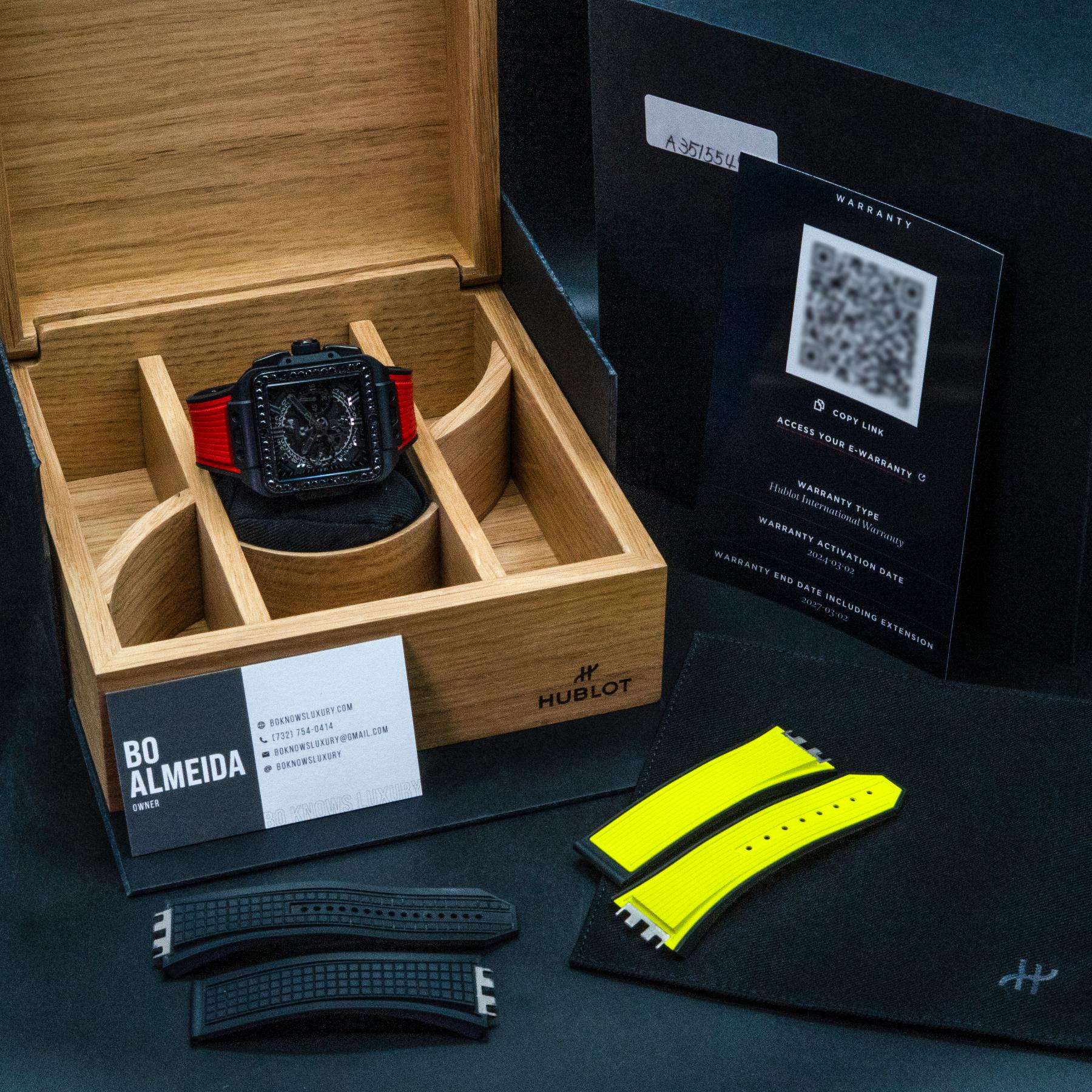 Hublot Square Bang Unico All Black Diamonds 42mm