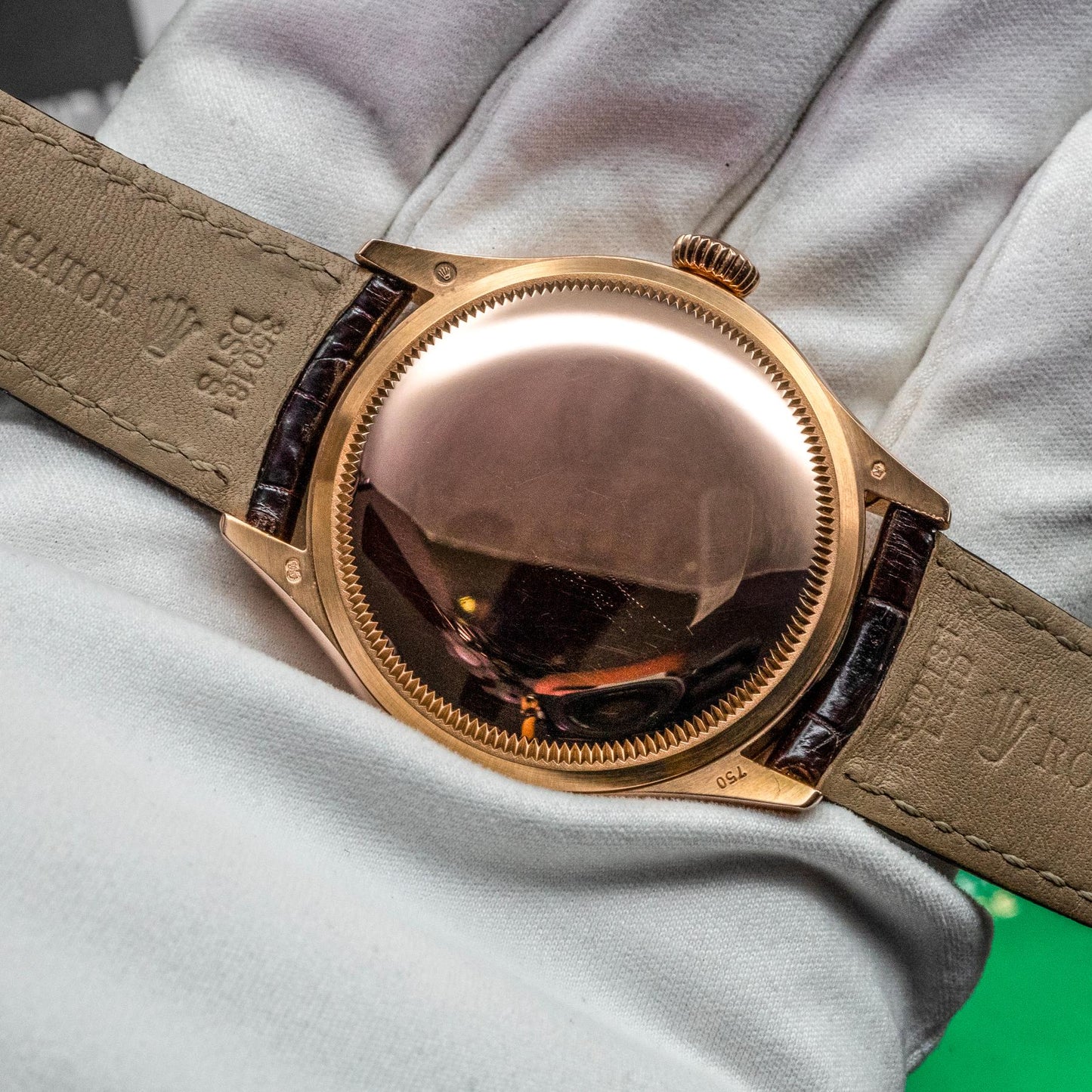 Rolex Cellini Date 50515 39mm Everose Gold Silver Guilloche Dial Box Papers 2018