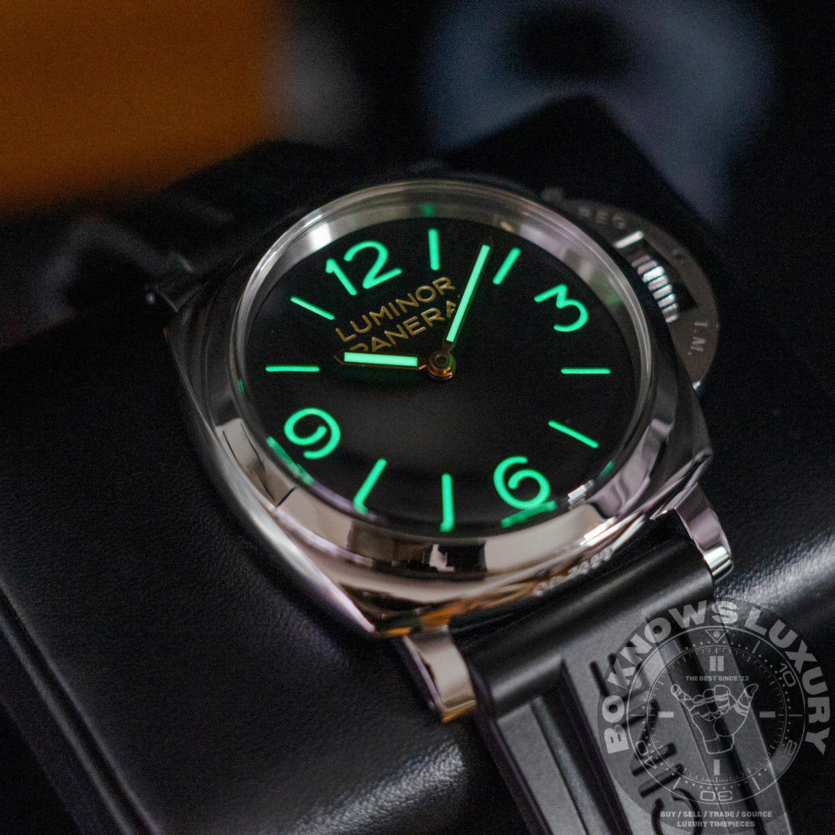 Panerai Luminor 1950 3 Days PAM00372 47mm Black Dial Box Papers 2018 Serviced