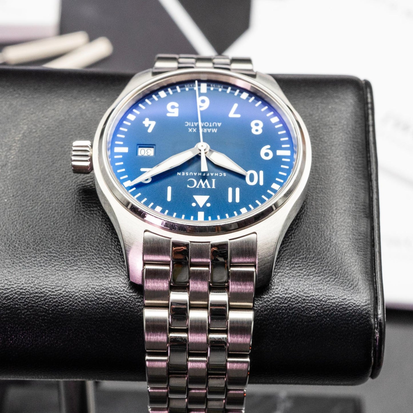 IWC Pilot's Watch Mark XX IW328203 40mm Steel Blue Dial Box Papers 2025
