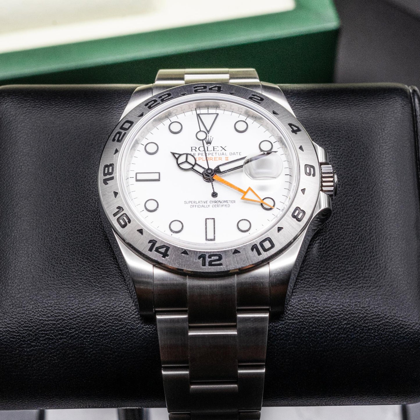 Rolex Explorer II 216570 42mm Oystersteel Polar White Dial Box Papers 2015