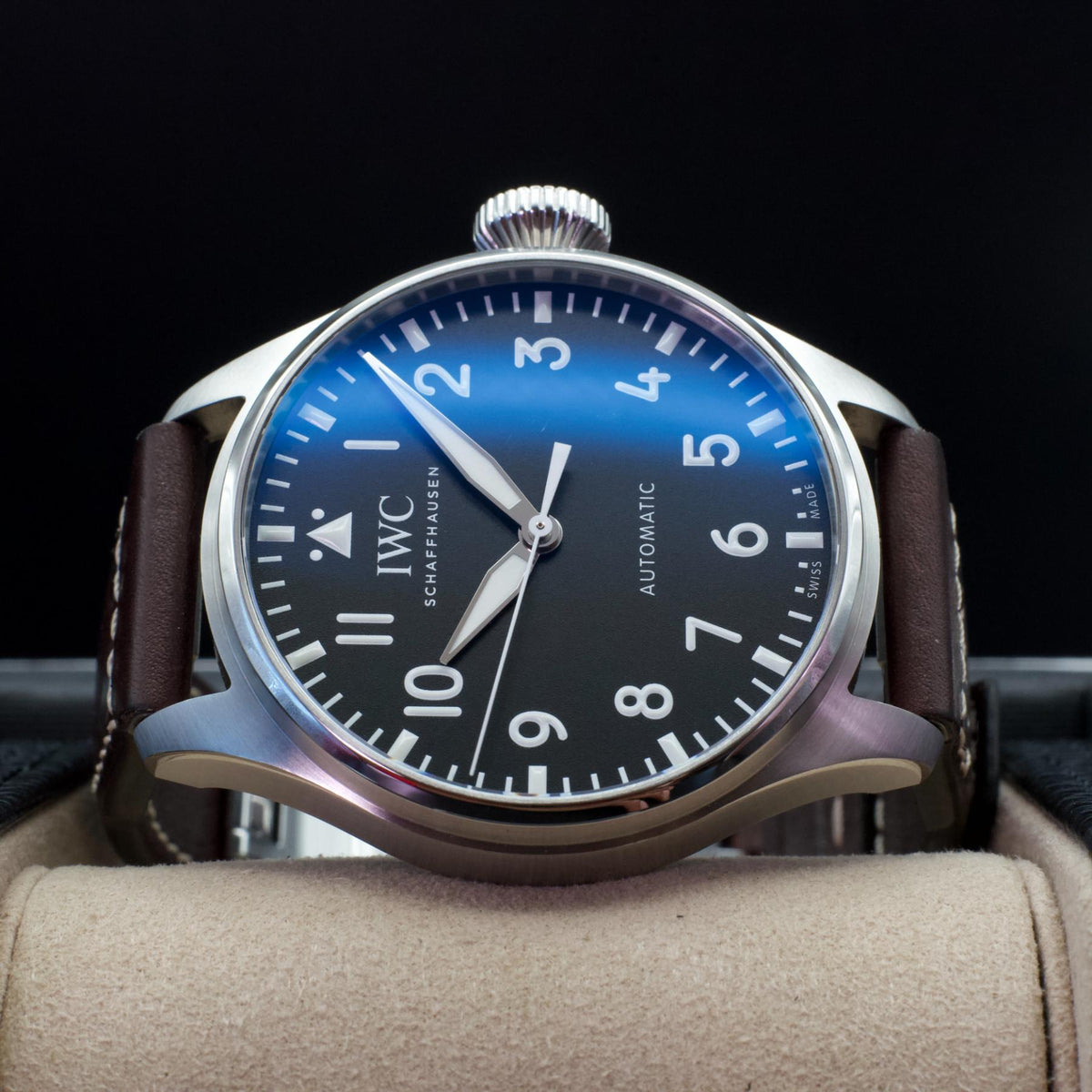 IWC Big Pilot’s Watch 43 IW329301 43mm Steel Black Arabic Dial Box Papers 2025