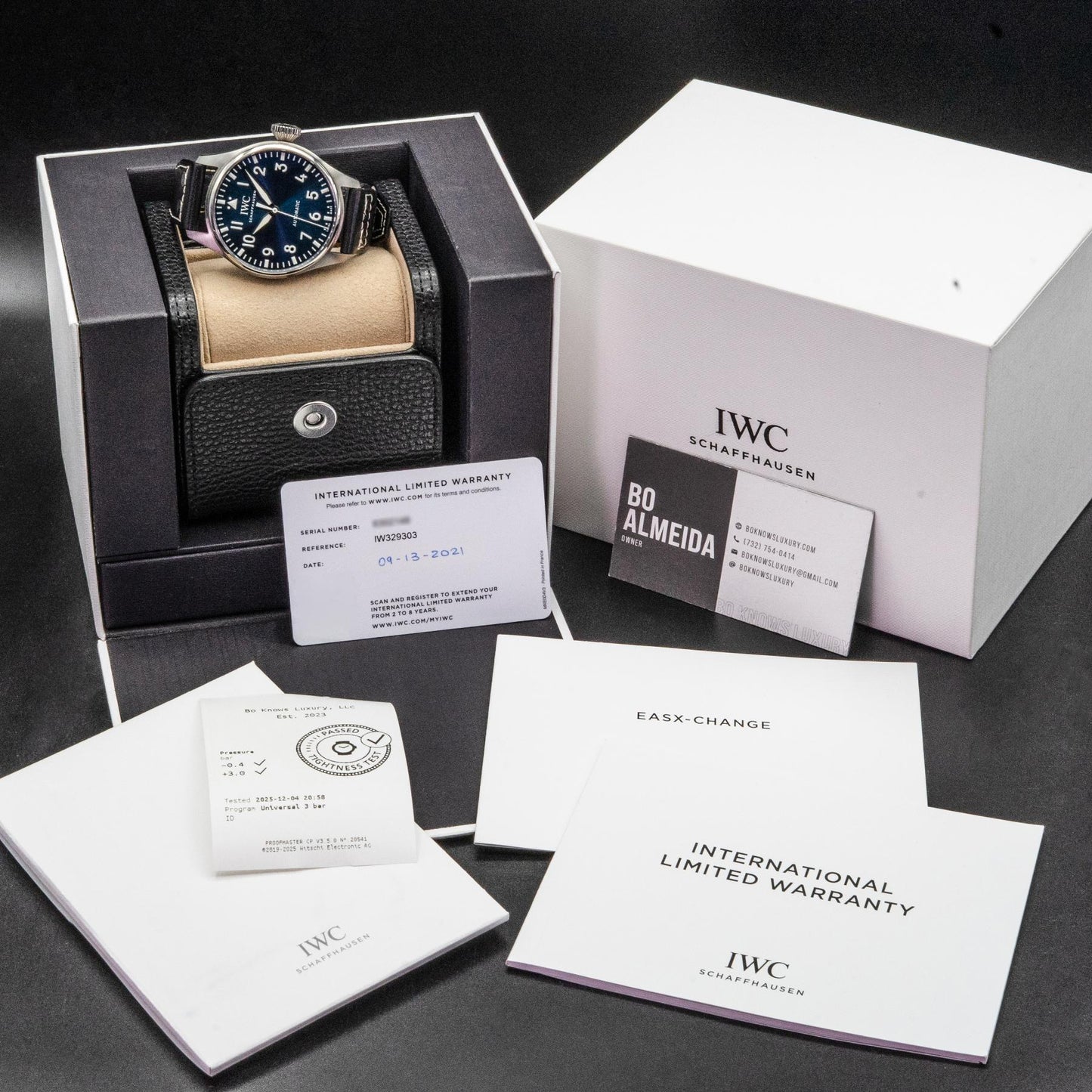 IWC Big Pilot's Watch 43 IW329303 Blue Dial 43mm Steel 2021 Box Papers