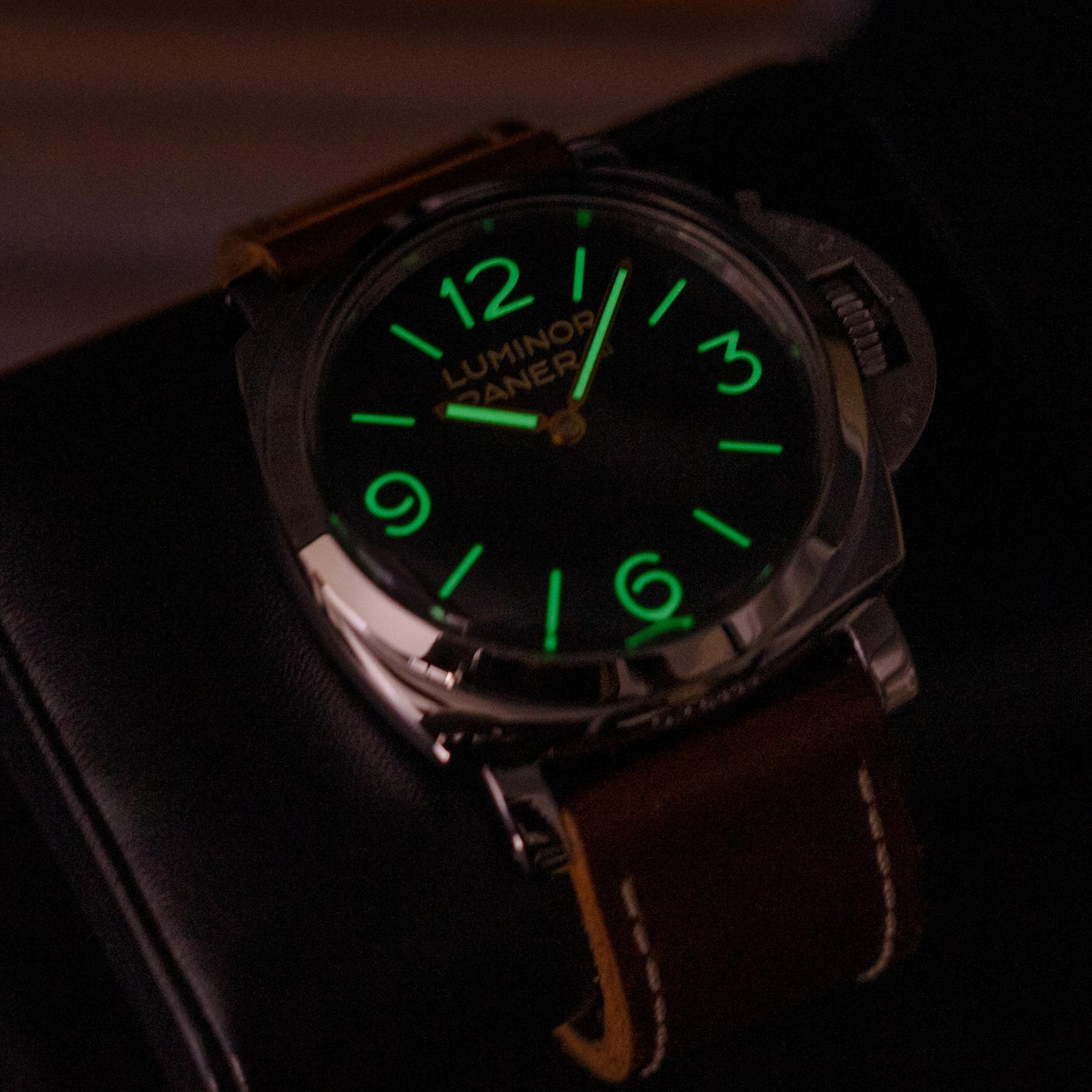 Panerai Luminor 1950 PAM00372 47mm Steel Black Sandwich Dial Box Papers 2012