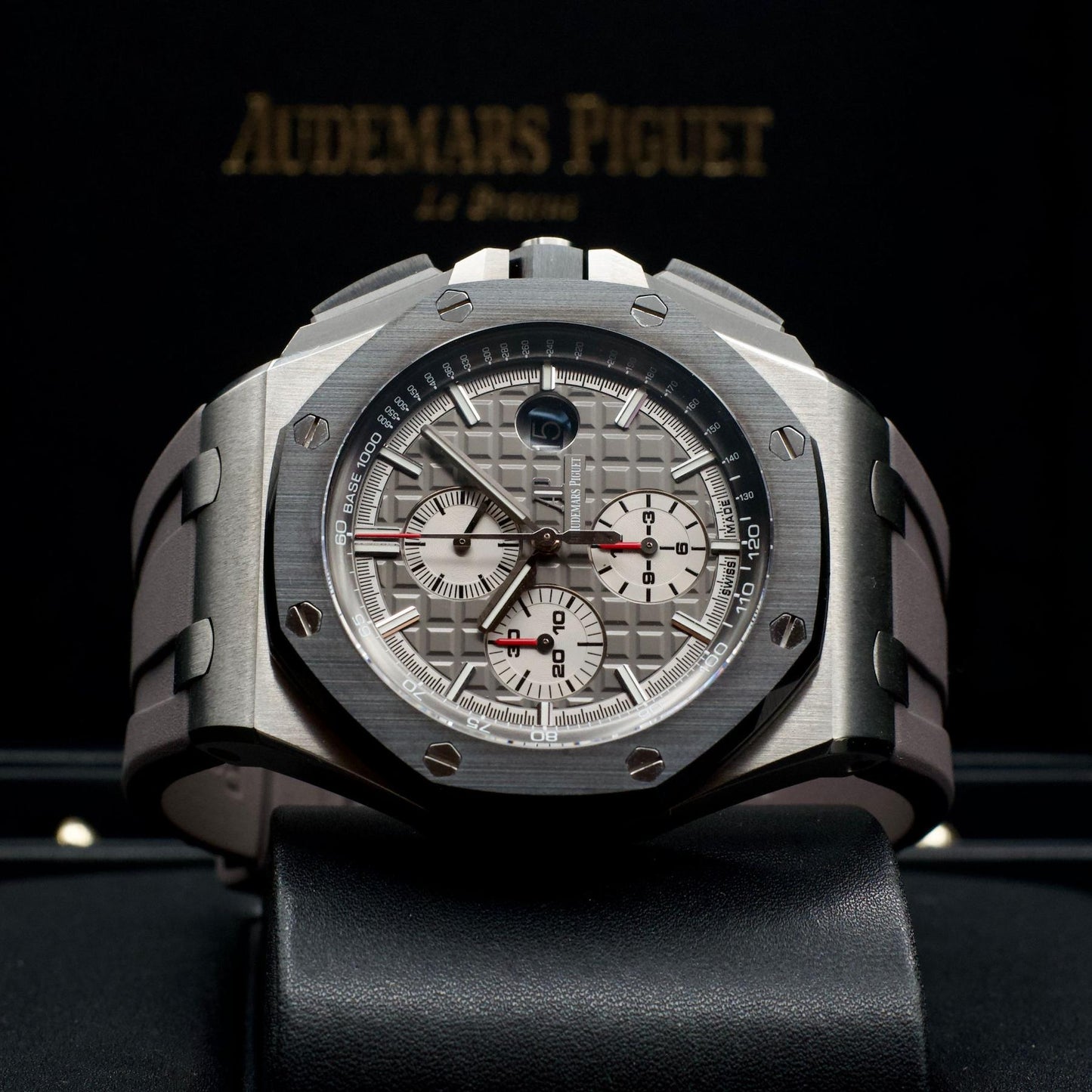 Audemars Piguet Royal Oak Offshore Chronograph Titanium Ceramic Gray Dial 44 B&P