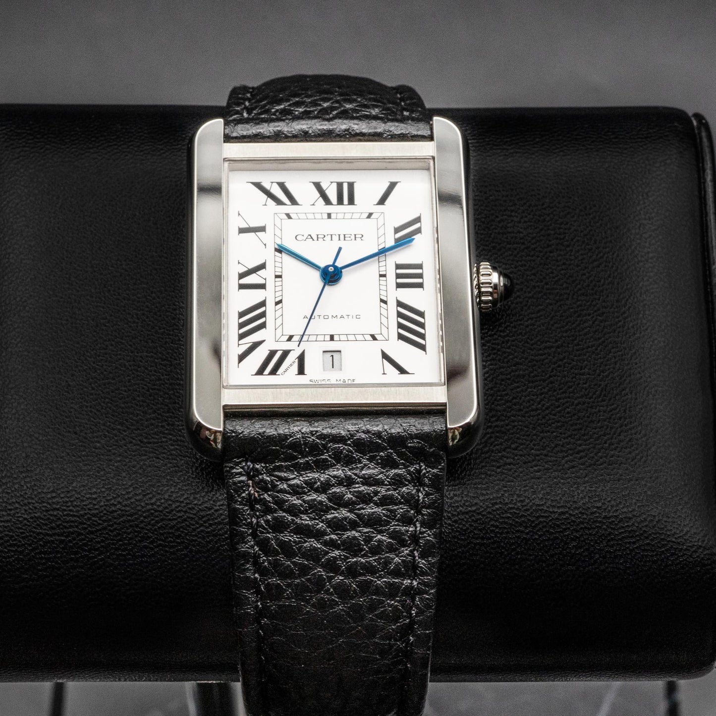 Cartier Tank Solo XL Automatic W5200027 Steel Silver Dial 31x41mm Watch Only