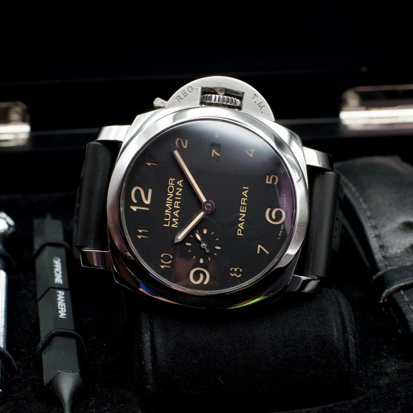 Panerai PAM00359 Luminor Marina 1950 Dirty Dial 44mm Box Papers Straps