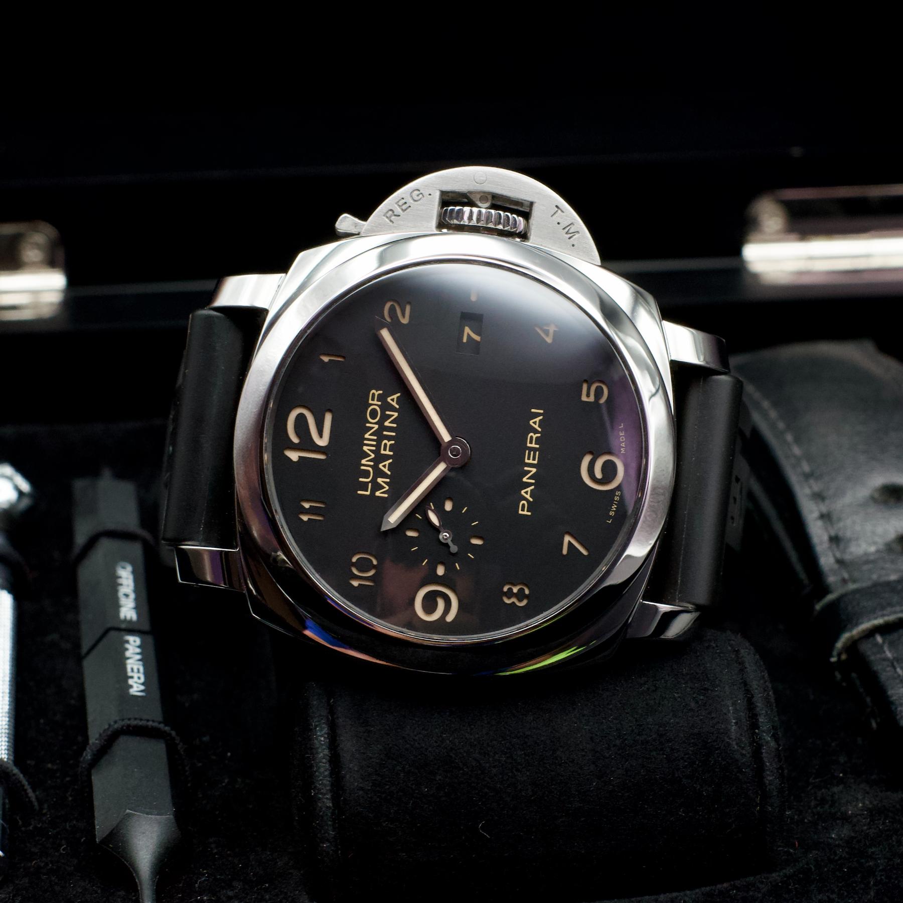 Panerai PAM00359 Luminor Marina 1950 Dirty Dial 44mm Box Papers Straps