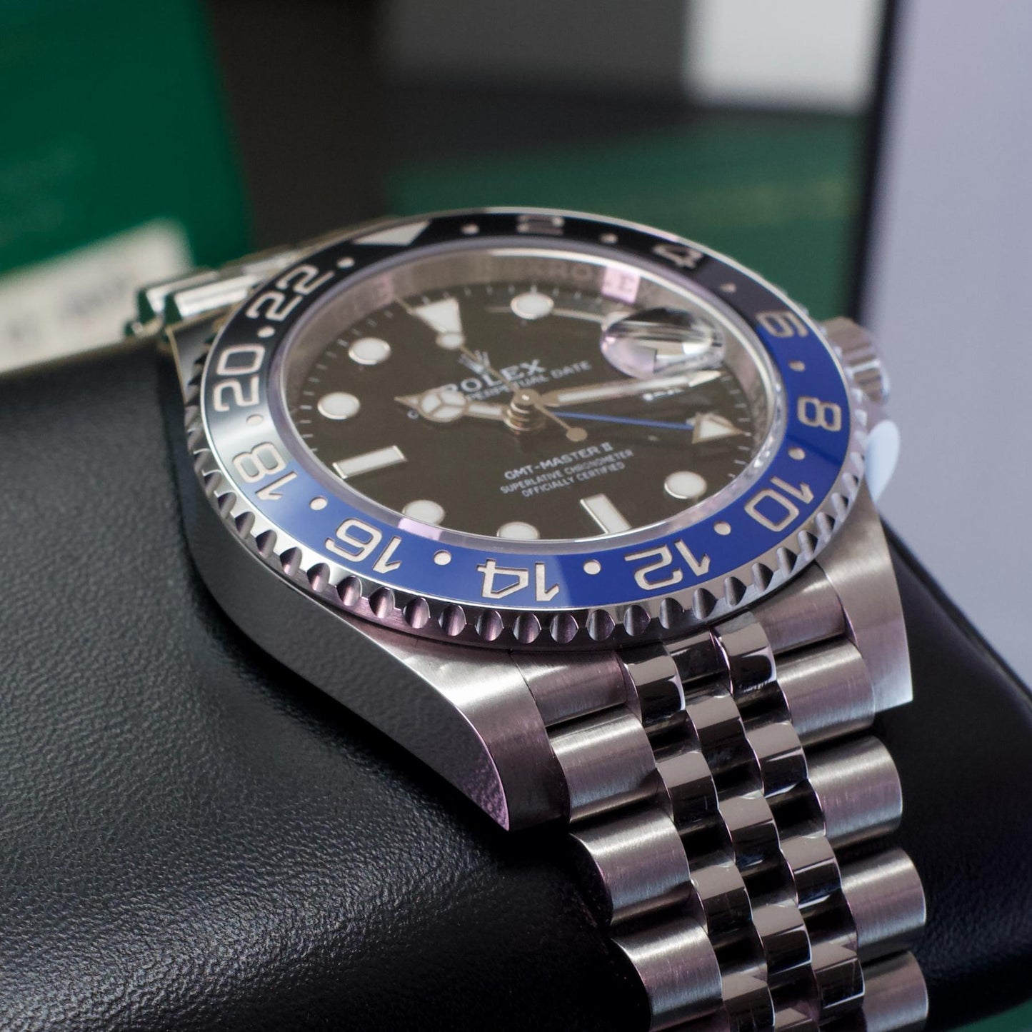 Rolex GMT-Master II Batgirl 126710BLNR Jubilee Bracelet 40mm Steel Box Papers