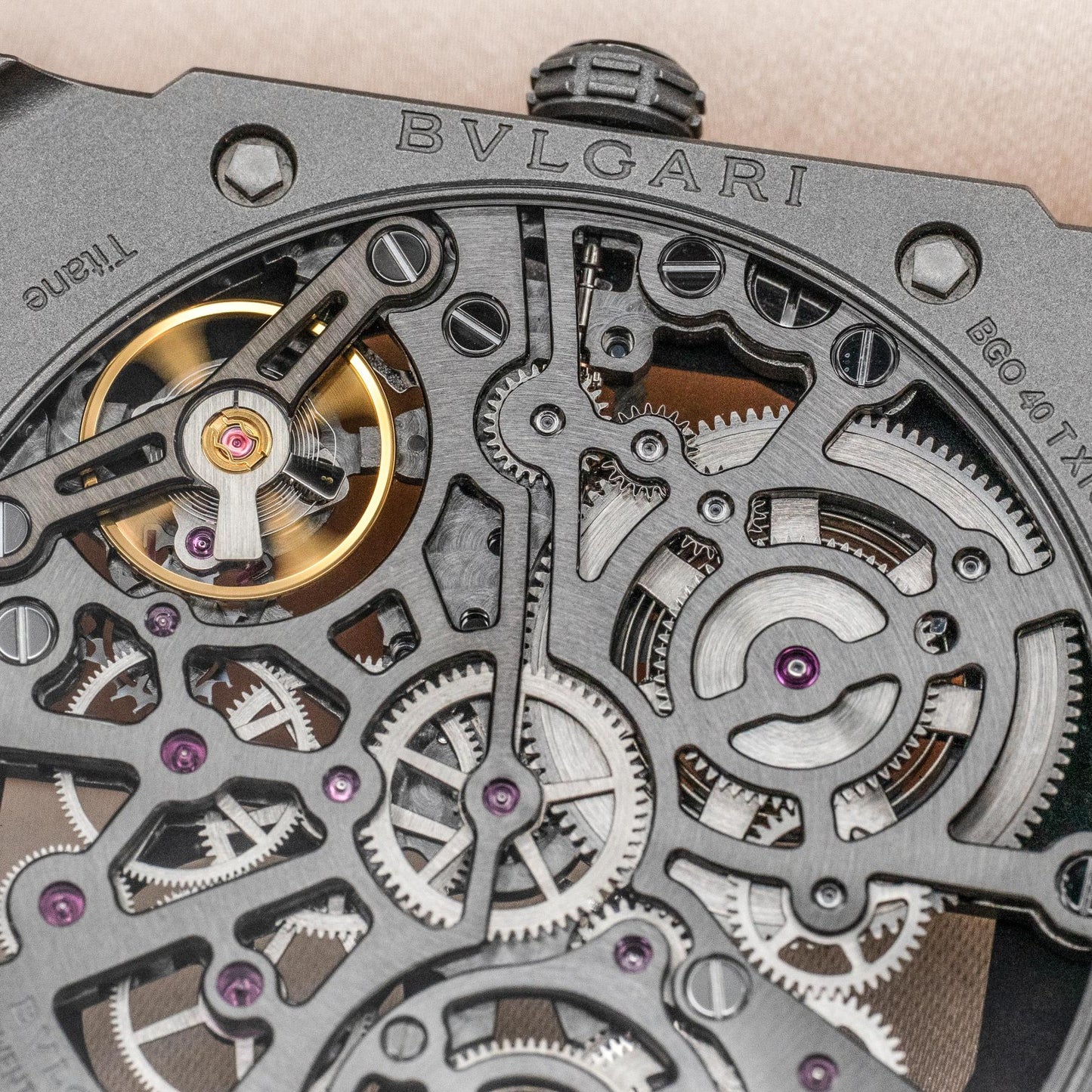Bulgari Octo Finissimo Skeleton 102714 40mm Titanium Box Papers 2018