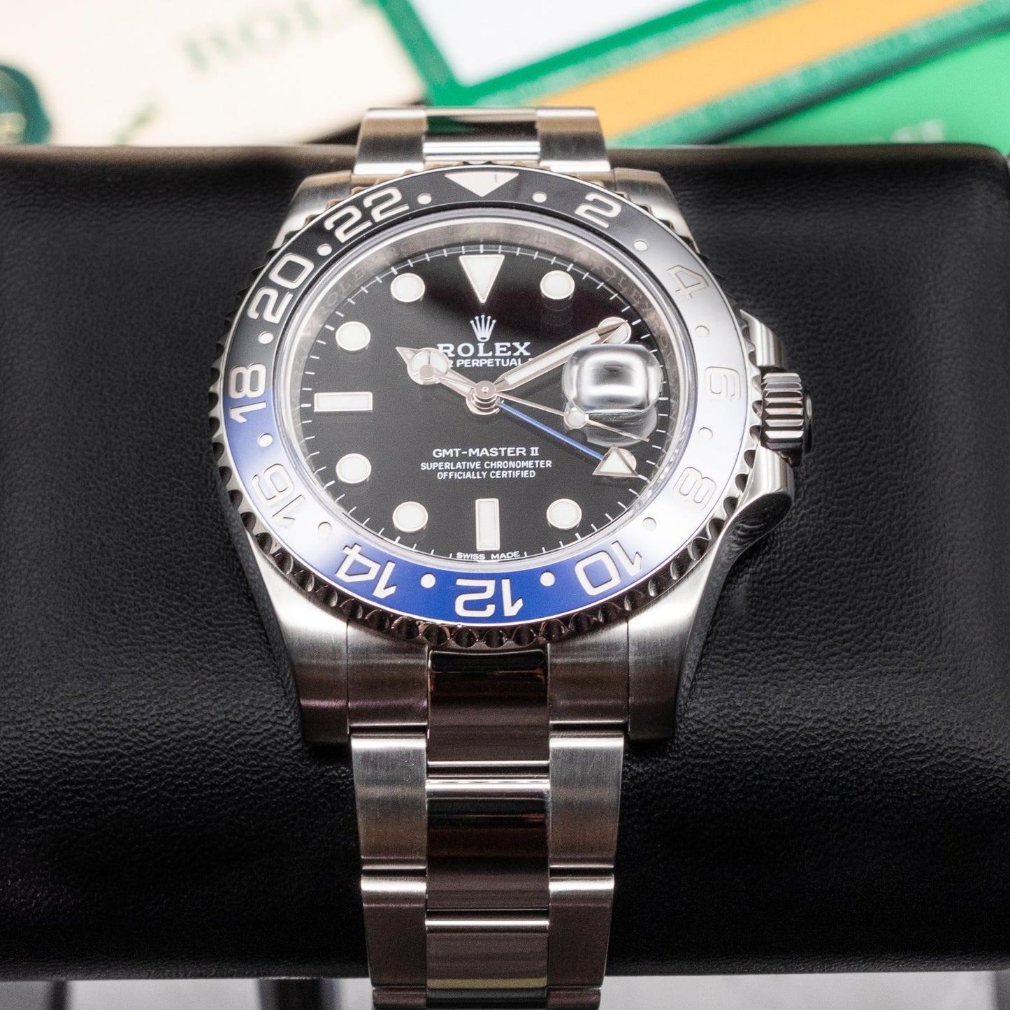 Rolex GMT-Master II 116710BLNR Batman 40mm Steel Black Dial Box Papers 2018