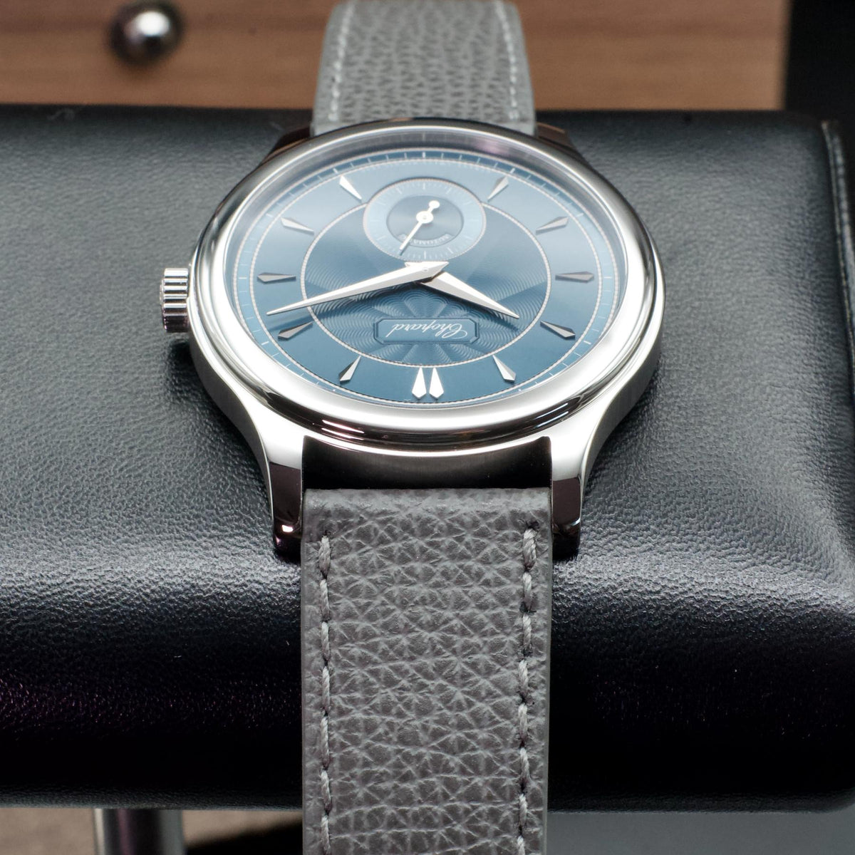 Chopard L.U.C 1860 168860-3005 36.5mm Lucent Steel Areuse Blue Box Papers 2026