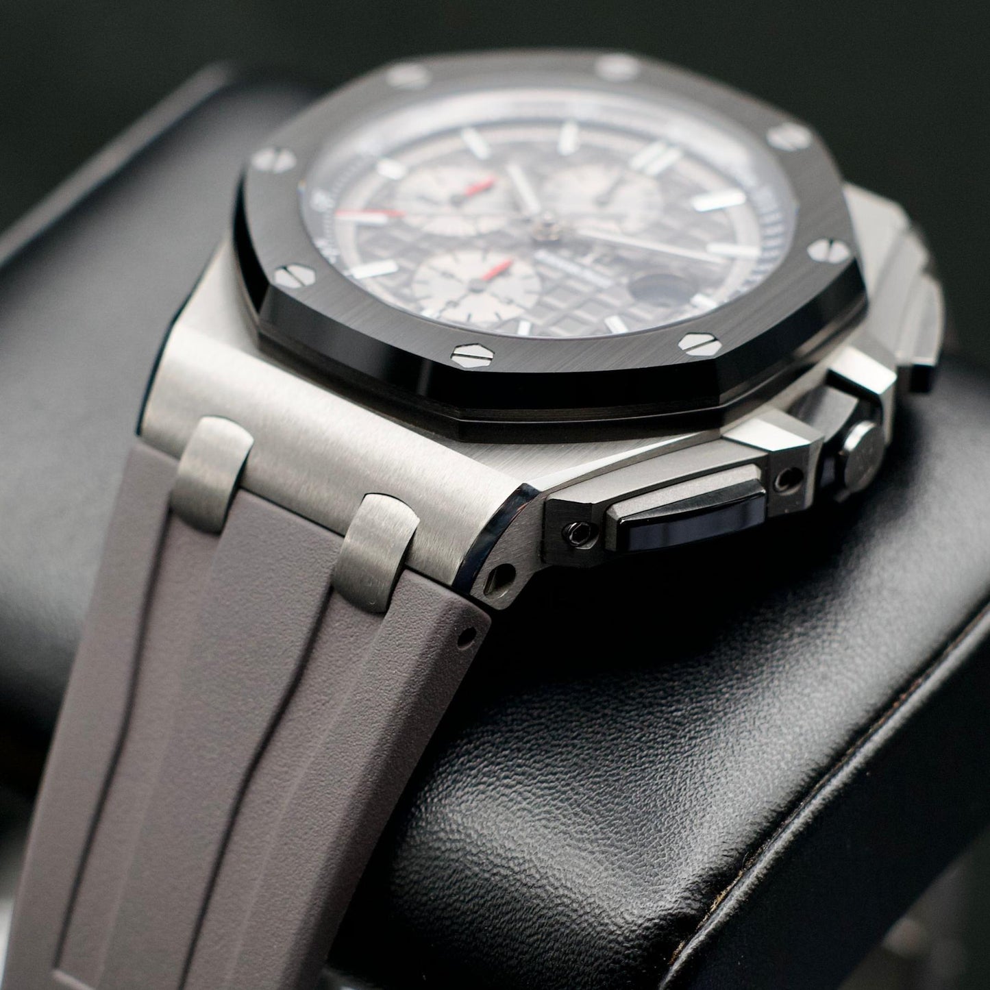 Audemars Piguet Royal Oak Offshore Chronograph Titanium Ceramic Gray Dial 44 B&P