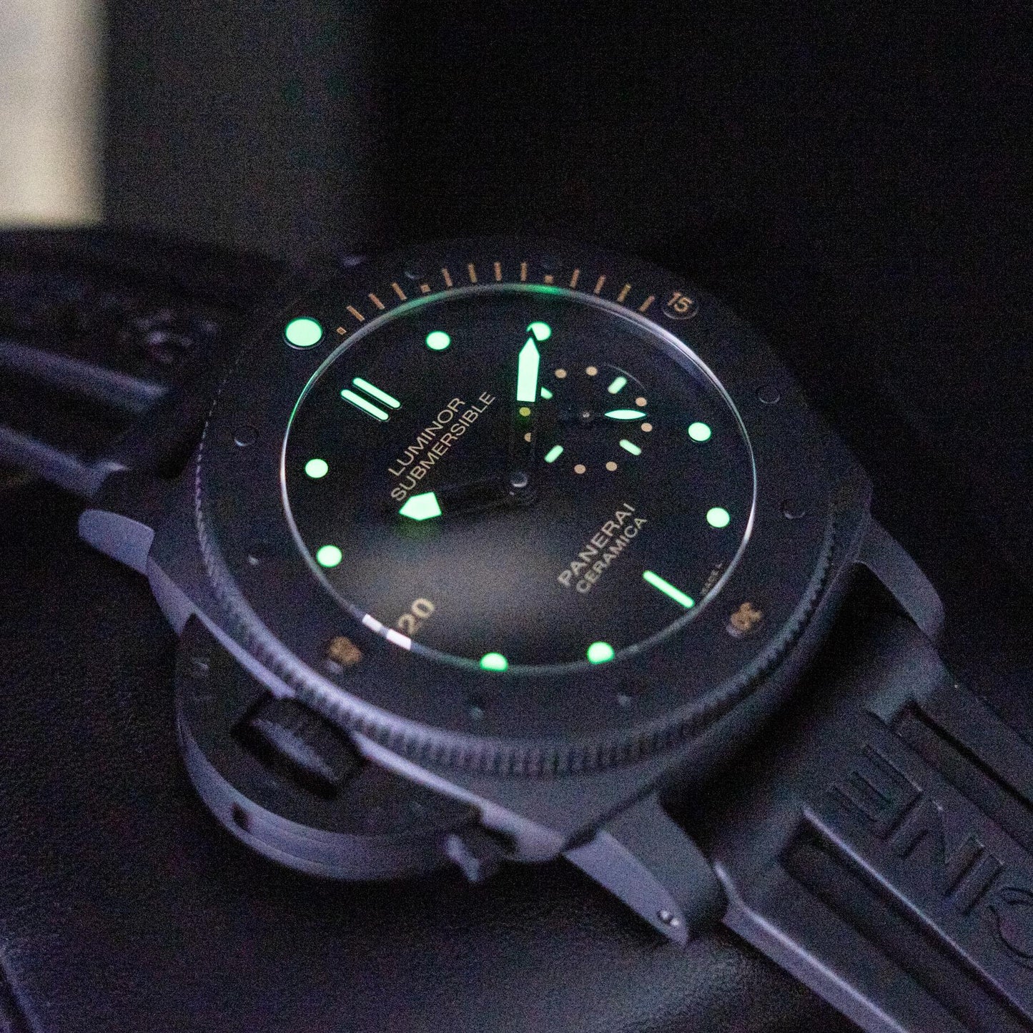 Panerai Luminor Submersible 1950 Left-Handed Ceramica PAM00607 47mm Box Papers