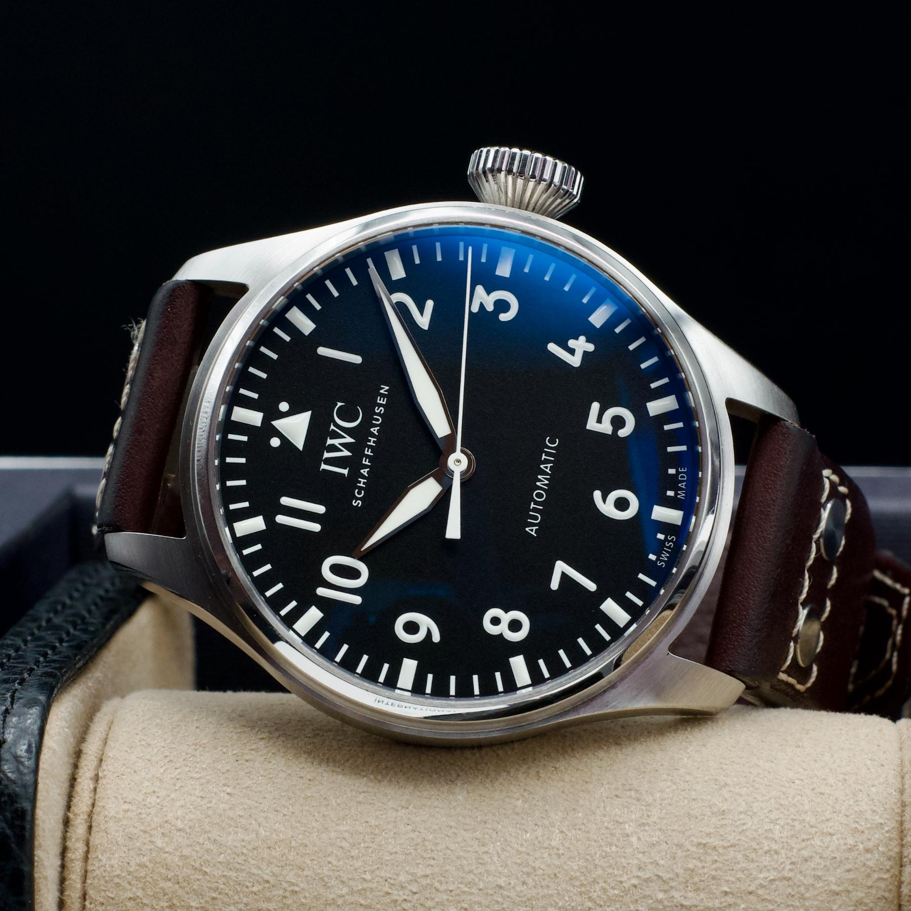 IWC Big Pilot 43 Stainless Steel Black Dial 43mm Box and Papers IW329301