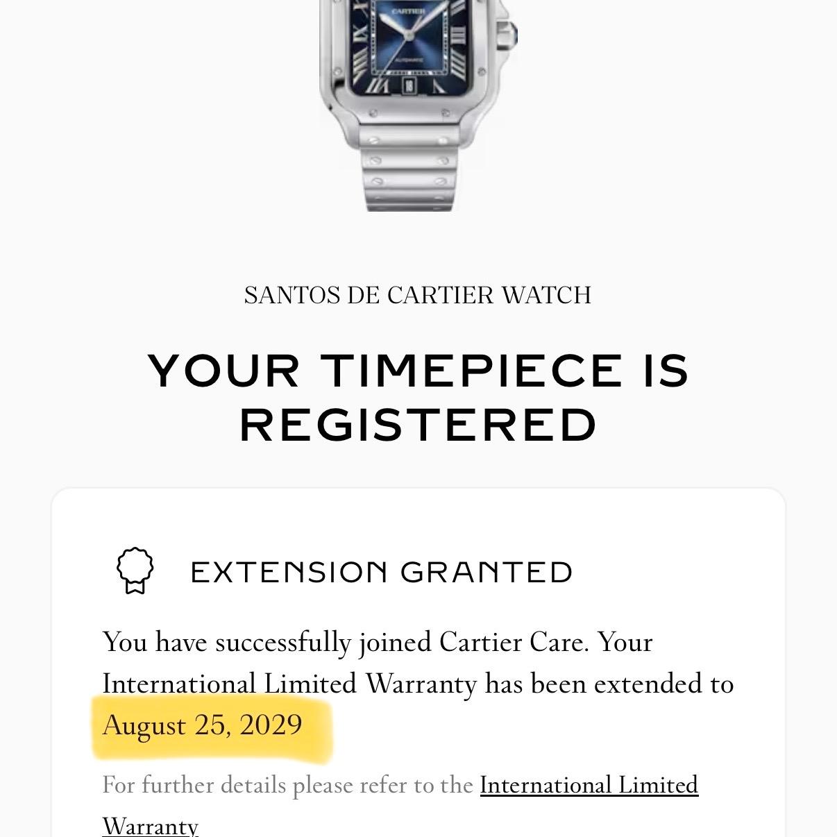 Cartier Santos De Cartier Large WSSA0030 Steel Blue Dial Box Papers 2021