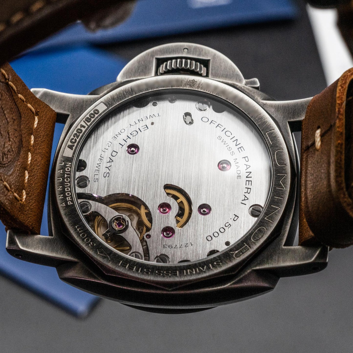 Panerai Luminor 8 Giorni PAM01733 44mm Brunito Anthracite Dial Box Papers 2026