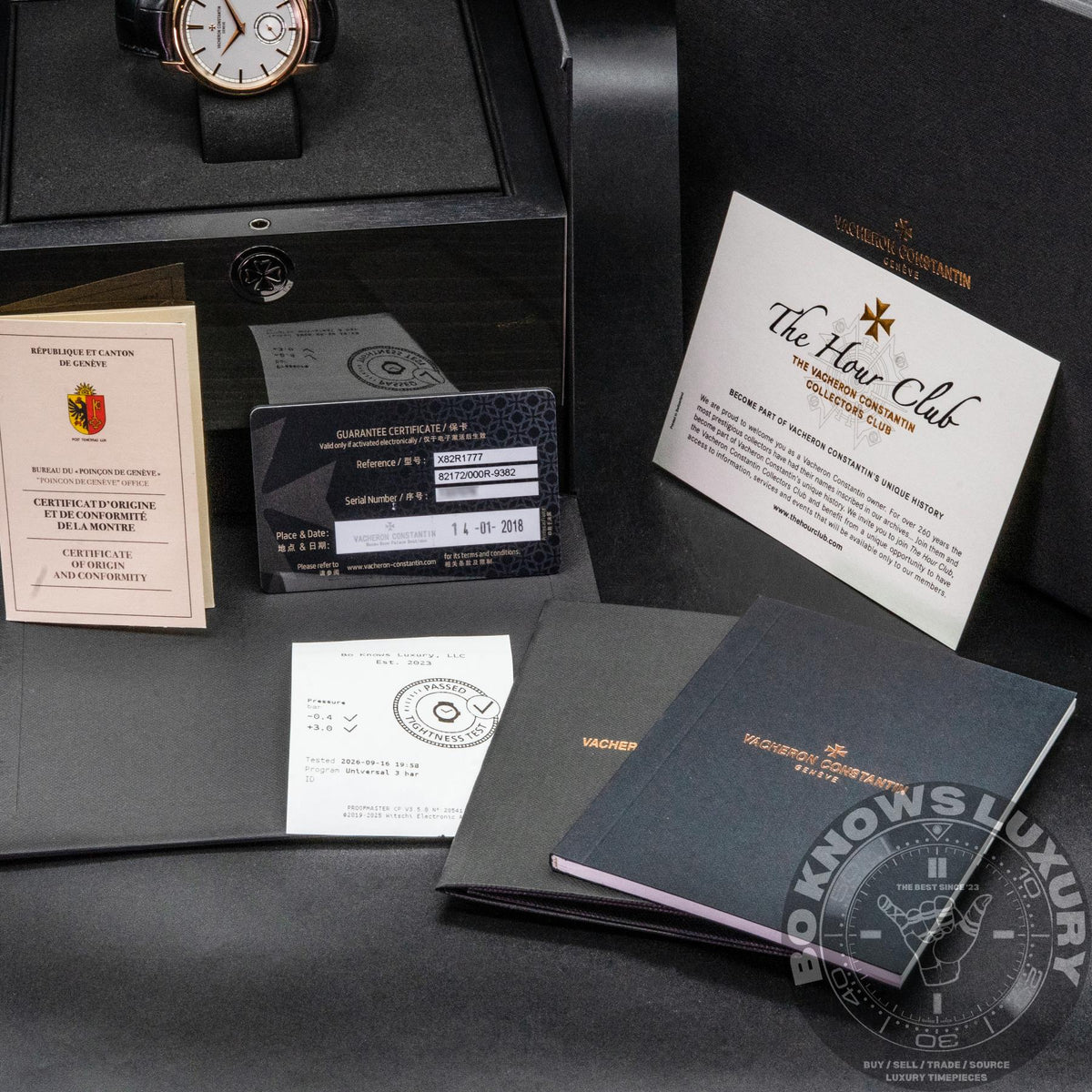 Vacheron Constantin Traditionnelle 82172/000R-9382 Rose Gold Box Papers 2018