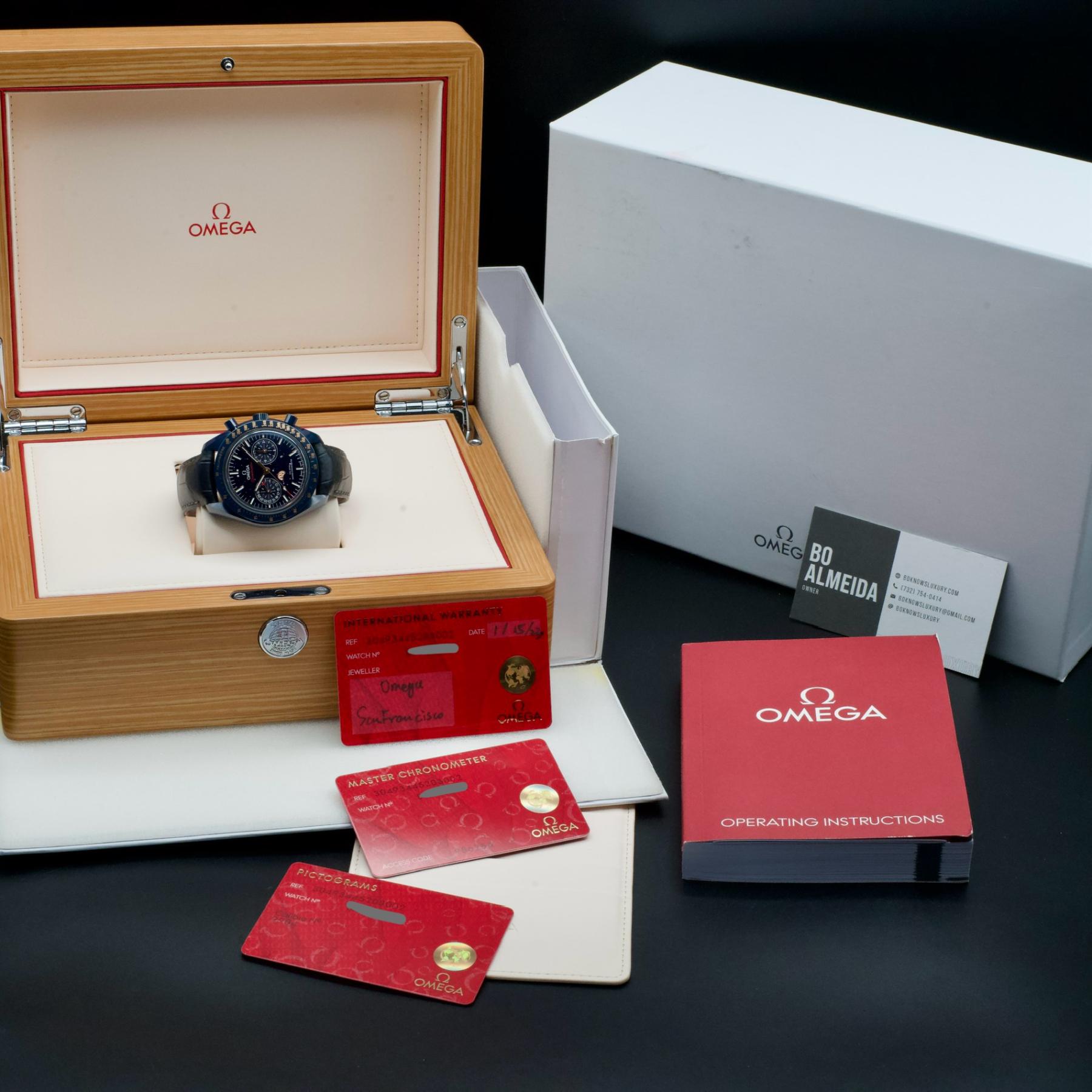 Omega Speedmaster Blue Side Moon Aventurine 44.25mm Ceramic 304.93.44.52.03.002