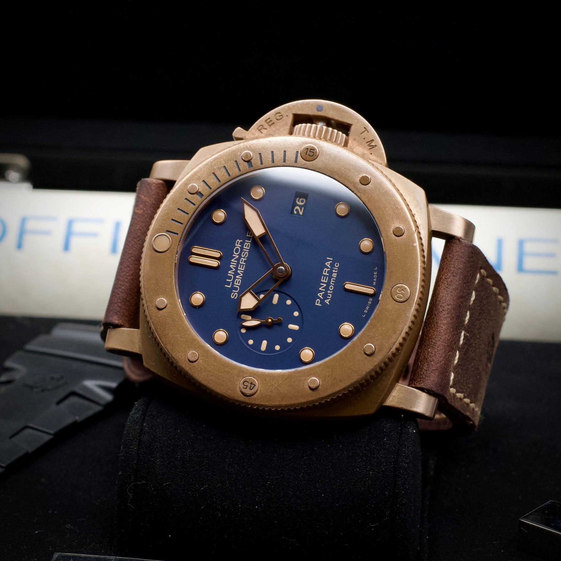 Panerai Luminor Submersible Bronzo Limited Edition of 1000 Blue Dial 47 PAM00671