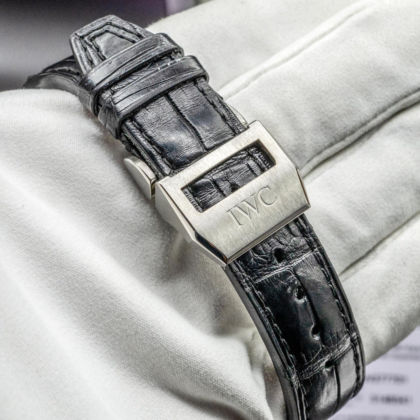 IWC Pilot's Watch Chronograph IW377701 43mm Steel Black Dial Box Papers 2014