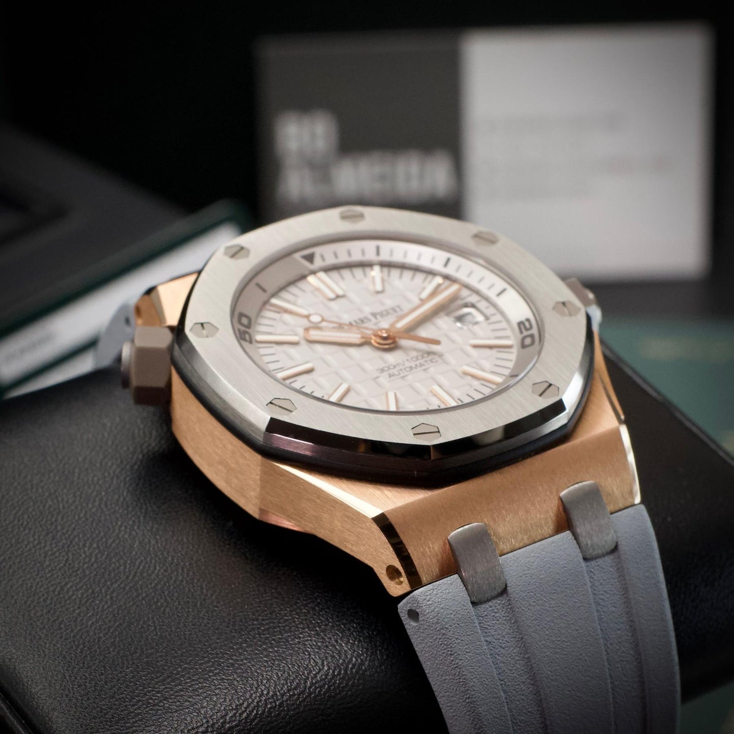 Audemars Piguet Royal Oak Offshore Diver Japan Diver 15711OI 42mm Rose Gold Grey Dial