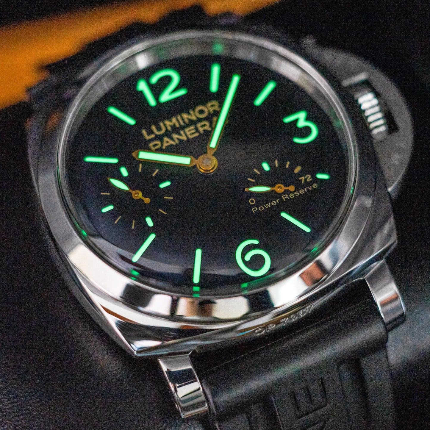 PAM00423 47mm Steel Black Dial