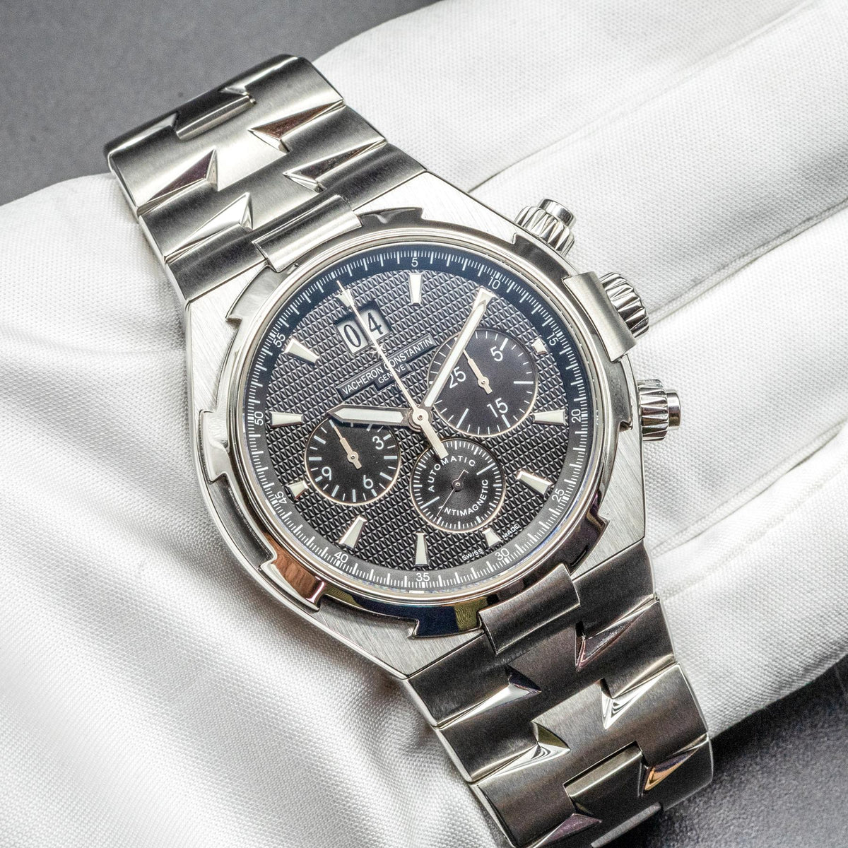Vacheron Constantin Overseas Chronograph 49150 Steel Black Dial 42mm 2015