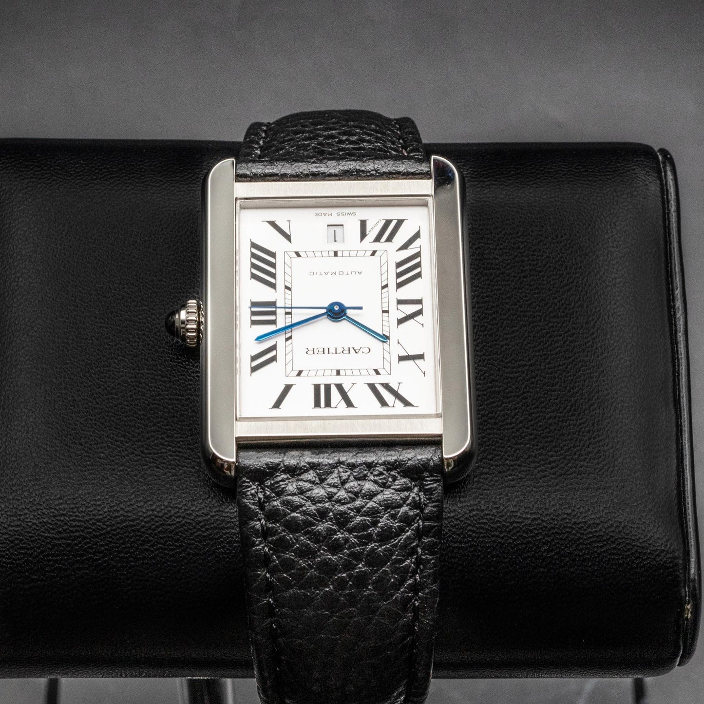 Cartier Tank Solo XL Automatic W5200027 Steel Silver Dial 31x41mm Watch Only