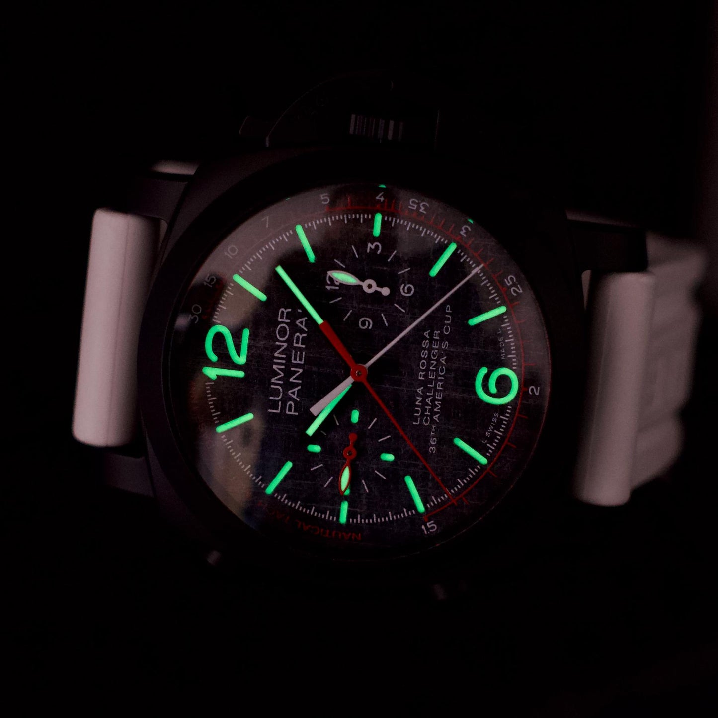 Panerai Luminor 1950 Luna Rossa Grey Dial PAM01037 Lumens