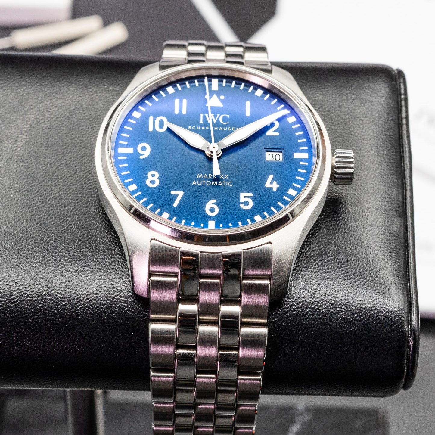 IWC Pilot's Watch Mark XX IW328203 40mm Steel Blue Dial Box Papers 2025
