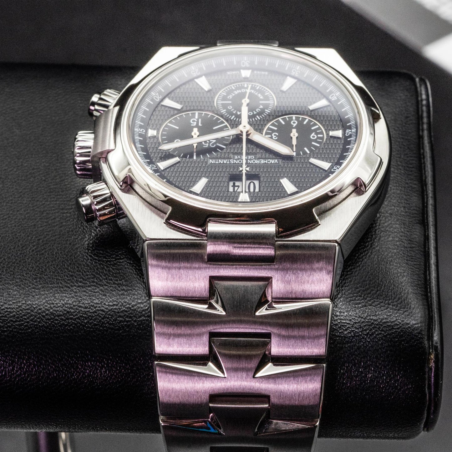 Vacheron Constantin Overseas Chronograph 49150 Steel Black Dial 42mm 2015