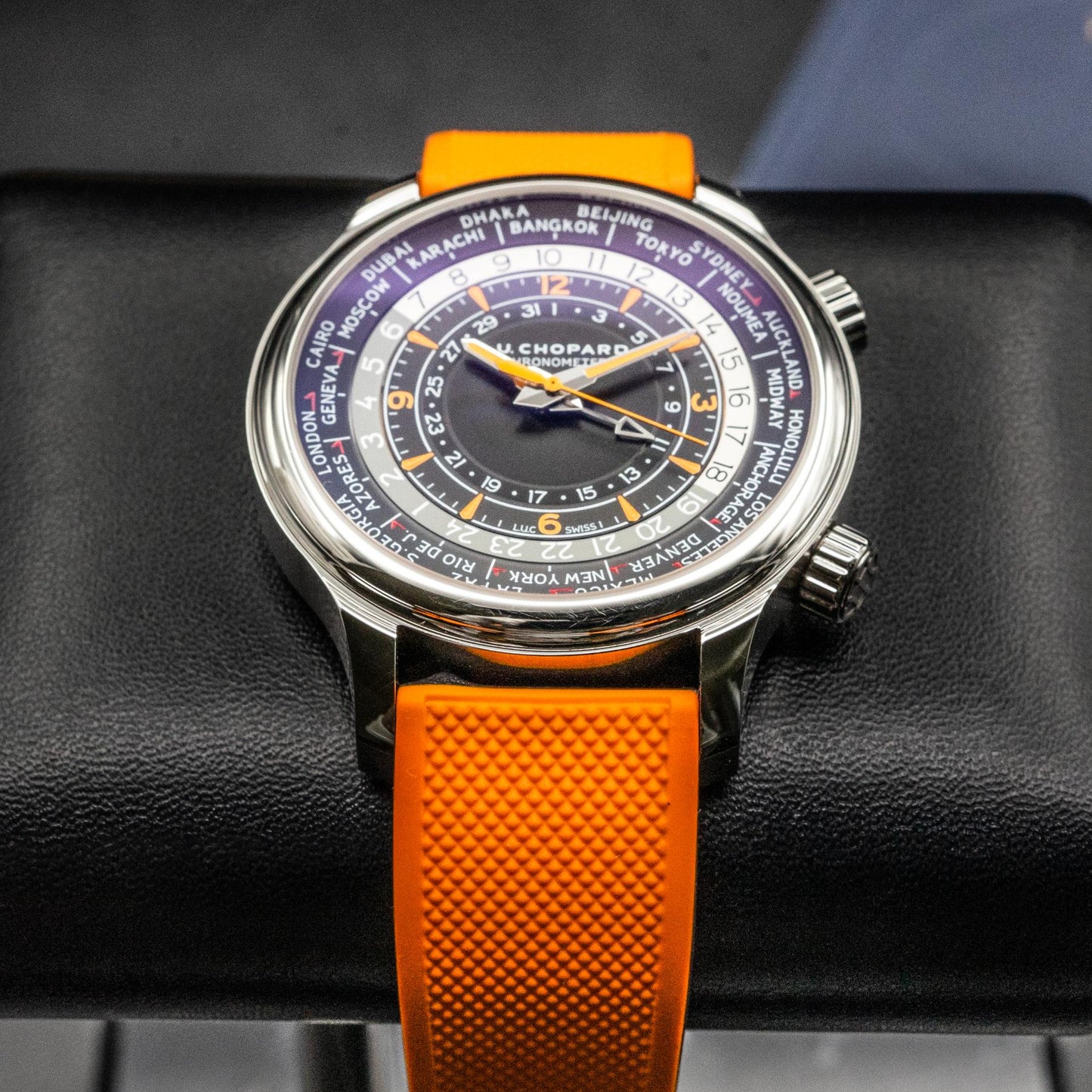 Chopard L.U.C. Time Traveler One 168574-3001 42mm World Time Box Papers 2025