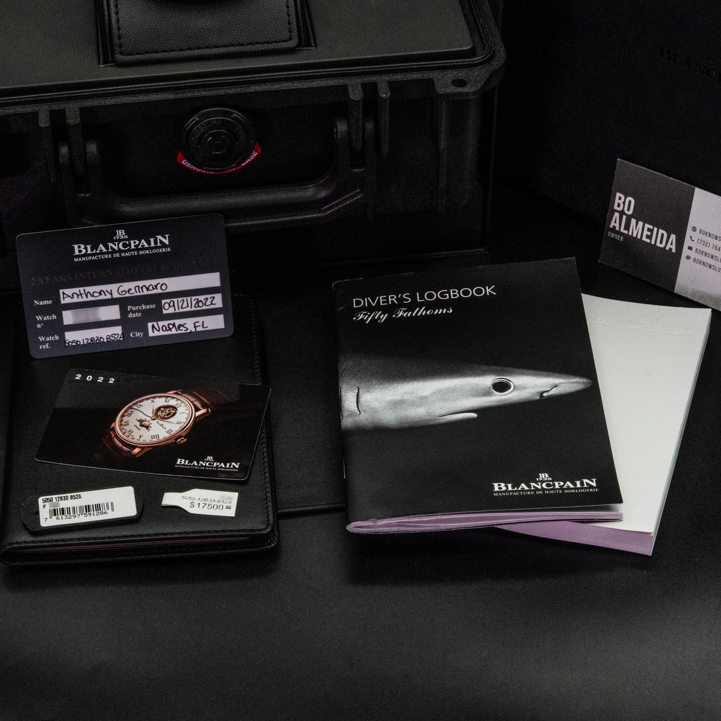 Blancpain Fifty Fathoms Grande Date 5050-12B30-B52A 45mm Titanium 2022