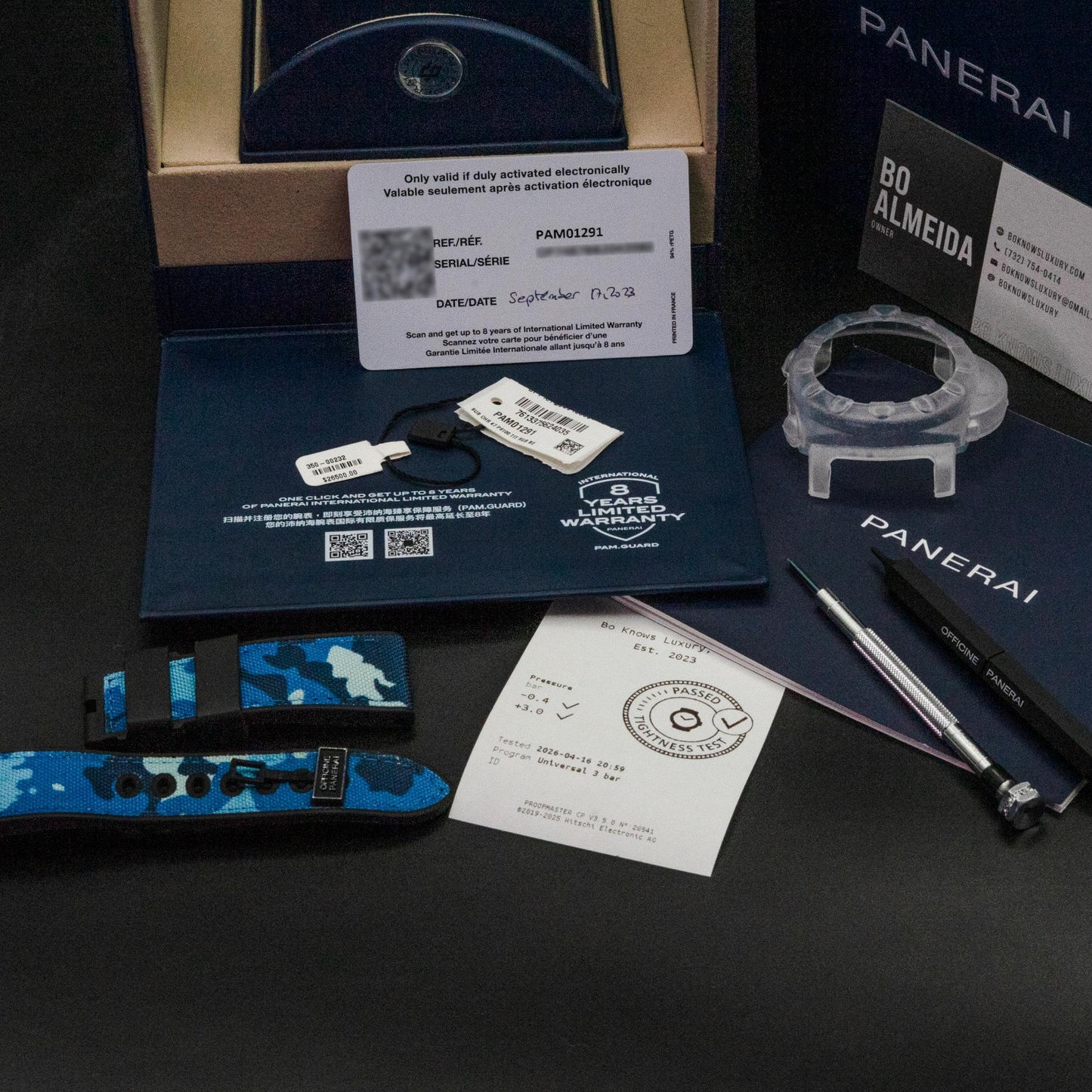 Panerai Submersible Flyback Chrono Mike Horn PAM01291 47mm Titanium Box Papers