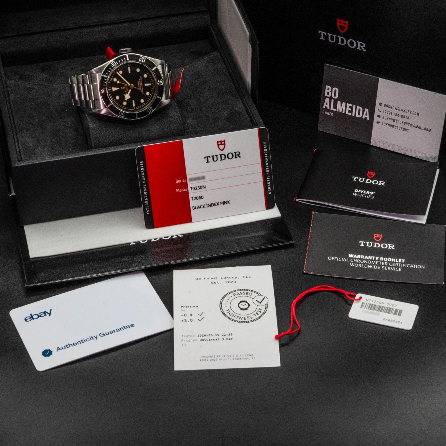 Tudor Black Bay 79230N 41mm Steel Black Dial Bracelet Box 2017