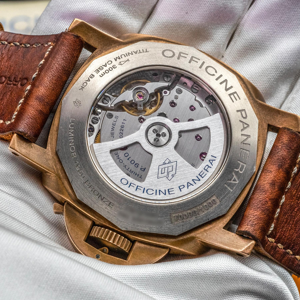 Panerai Luminor Submersible 1950 Bronzo PAM00671 47mm Blue Dial Box Papers 2017