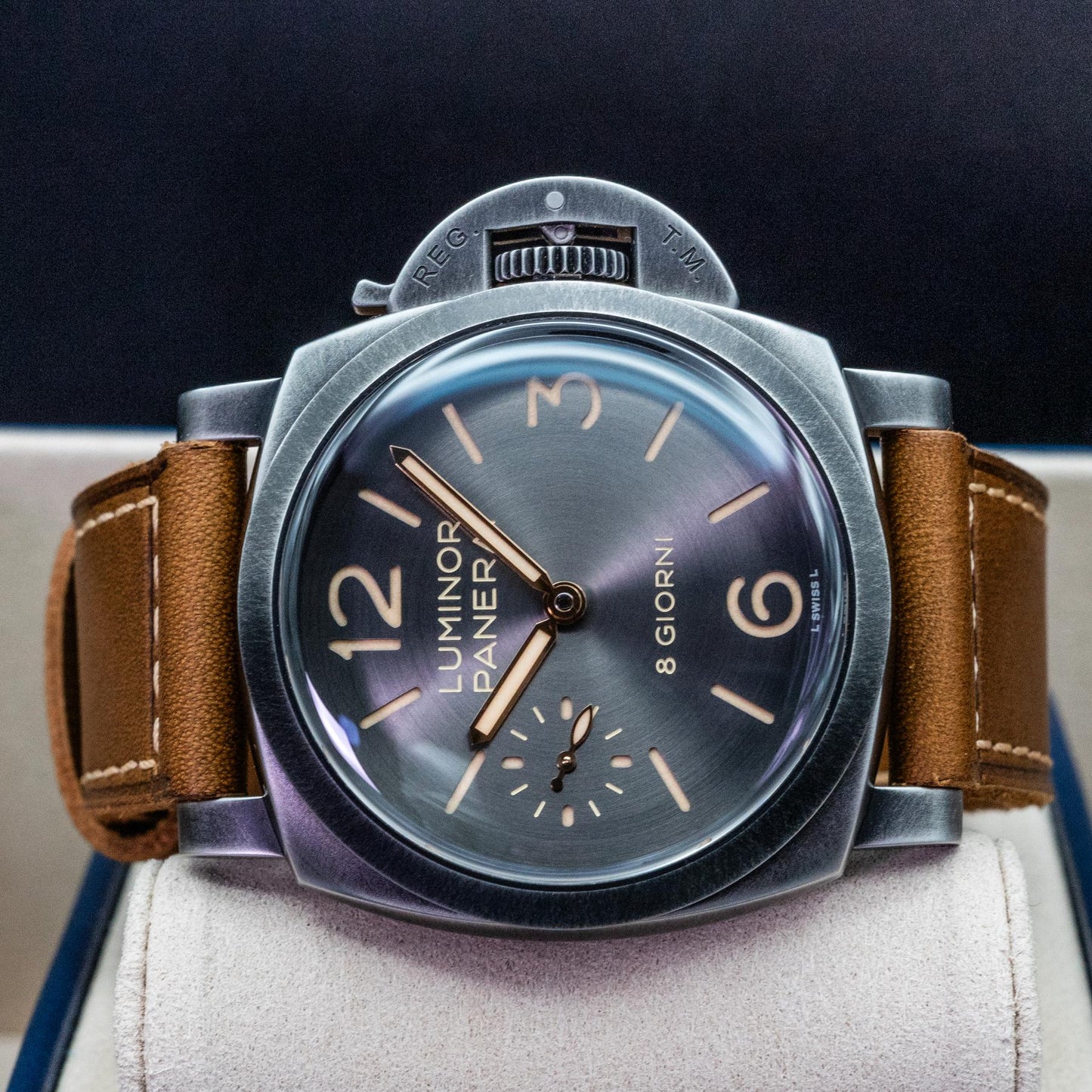 Panerai Luminor 8 Giorni PAM01733 44mm Brunito Anthracite Dial Box Papers 2026