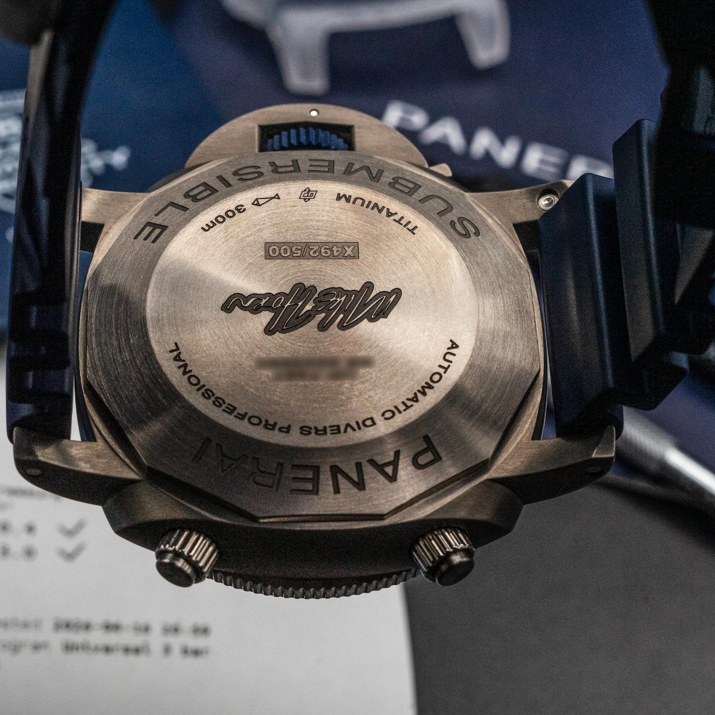 Panerai Submersible Flyback Chrono Mike Horn PAM01291 47mm Titanium Box Papers