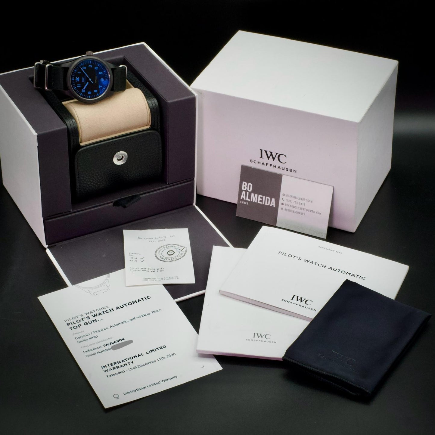 IWC Pilot Top Gun Watches@ Google Limited Edition IW326904 41mm Ceramic 2022