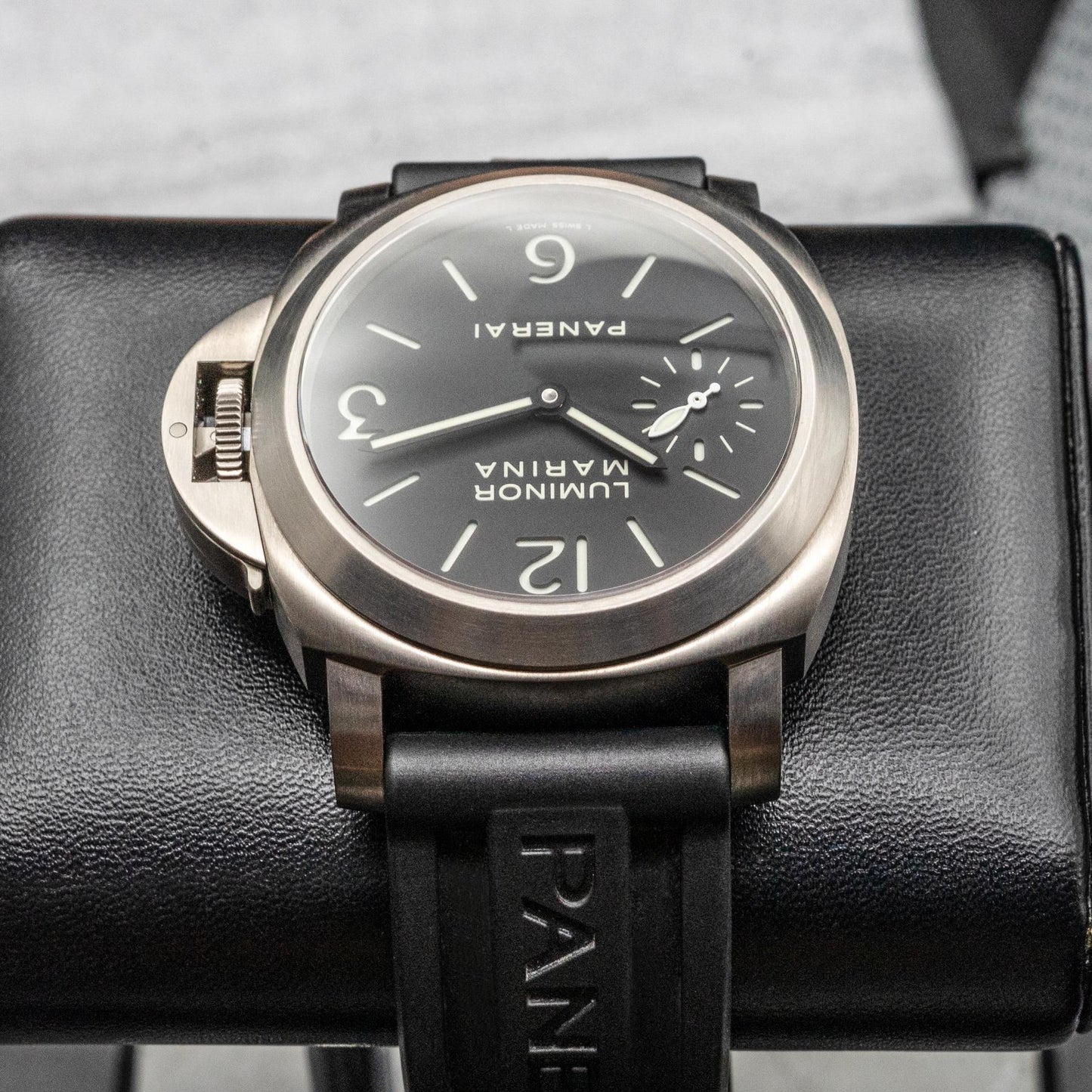 Panerai Luminor Marina PAM00177 44mm Titanium Black Sandwich Dial Box Papers 2014