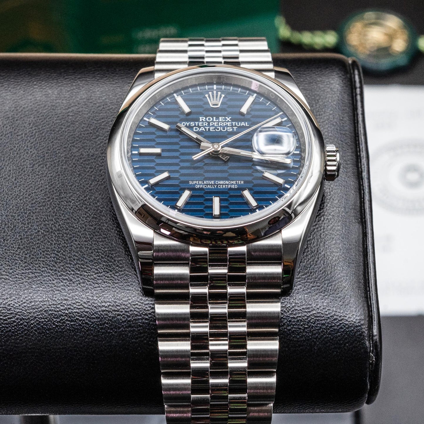 Rolex Datejust 126200 36mm Blue Motif Dial 2022