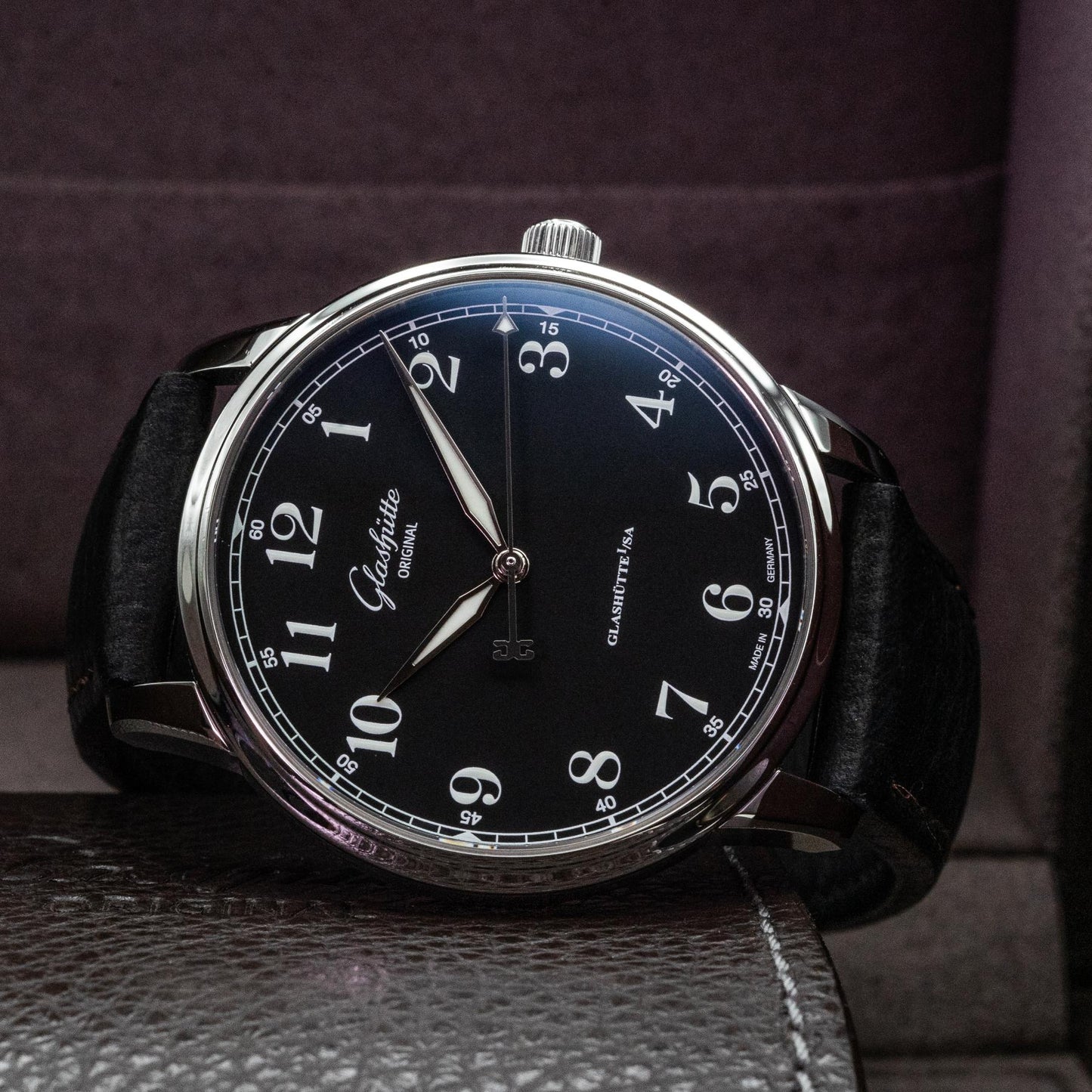 Glashutte Original Senator Excellence 1-36-01-03-02-01 40mm Steel Black Dial
