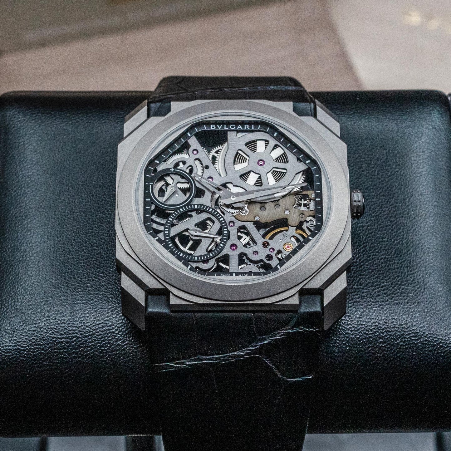 Bulgari Octo Finissimo Skeleton 102714 40mm Titanium Box Papers 2018