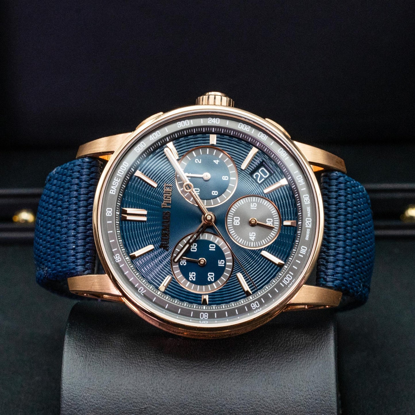 Audemars Piguet Code 11.59 26393OR Chronograph 41mm Rose Gold Bleu Nuit 2025