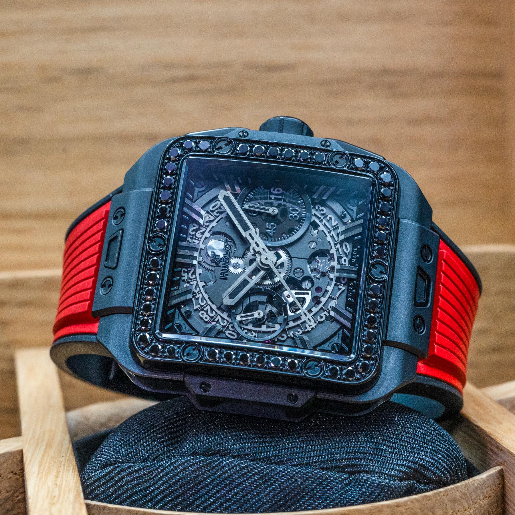 Hublot Square Bang Unico All Black Diamonds 42mm