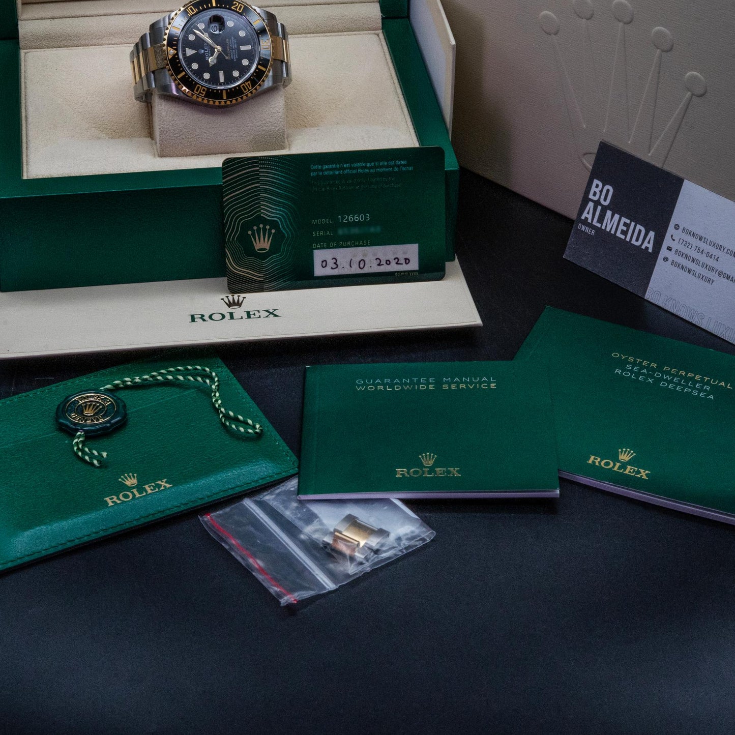 Rolex Sea-Dweller 126603 43mm Steel Yellow Gold Black Dial Box Papers 2020
