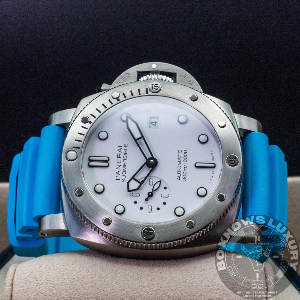 Panerai Submersible QuarantaQuattro PAM01595 44mm Steel White Box Papers 2024