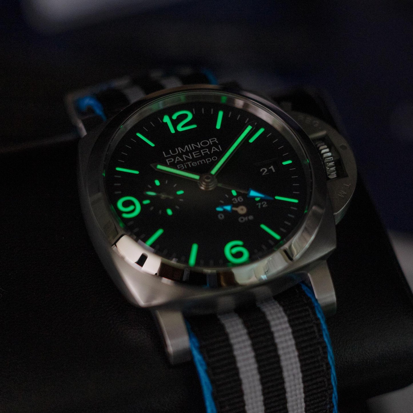 Panerai Luminor BiTempo PAM01360 44mm Steel Black Dial Box Papers 2024